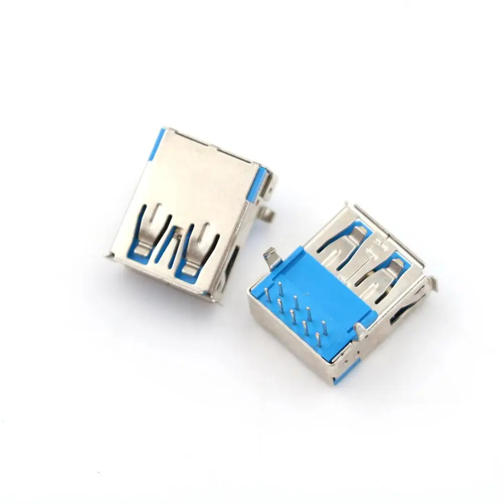 Free sample USB 3.0 Female Soldering Connector For PCB