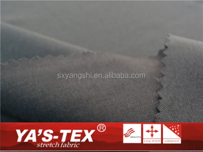 62% polyester 32% rayon 6% spandex solid twill casual clothes 4 way stretch fabric