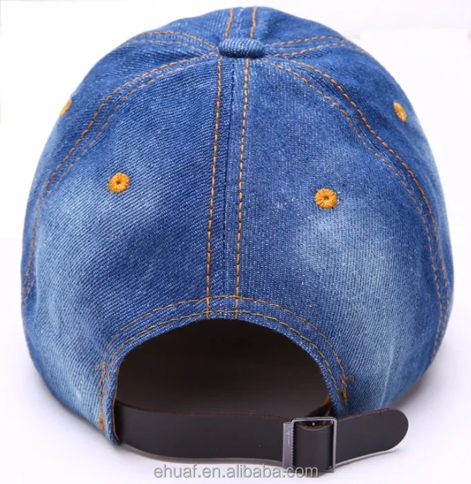 Бейсболка из джинсовой ткани