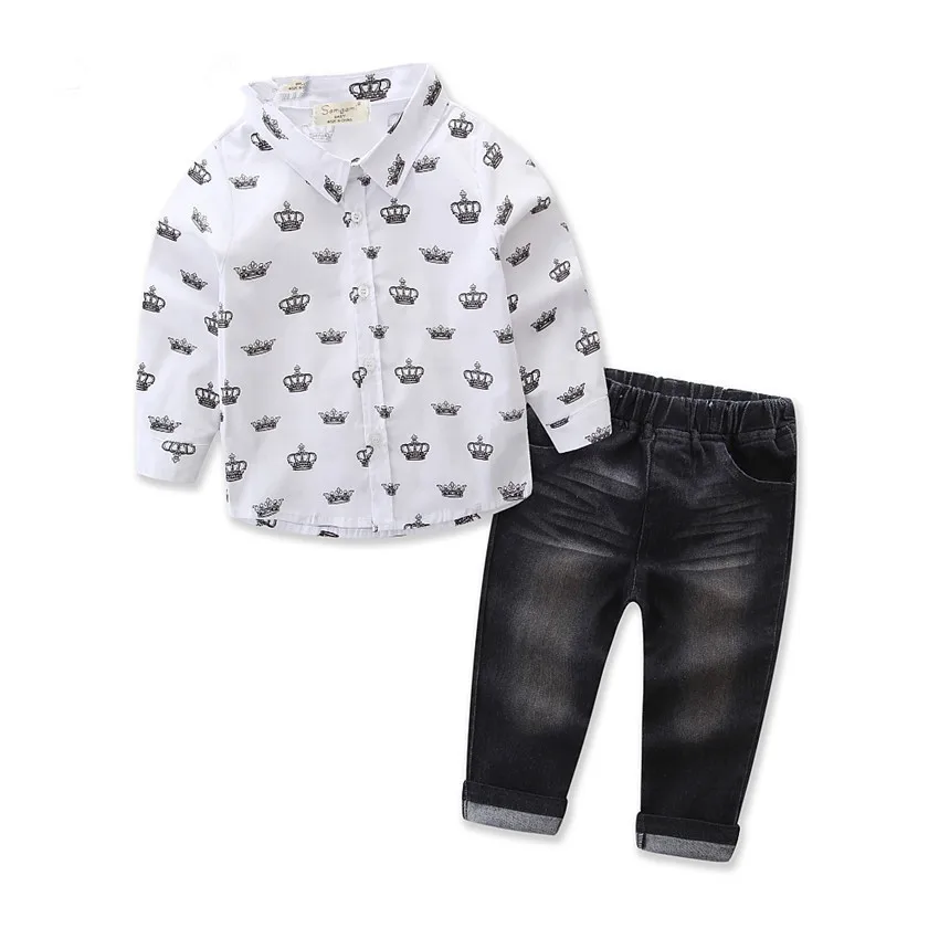 Latest spring fall baby boy clothes set for tops t-shirts + pants +vest coat kids clothes boys fashion designer clothing