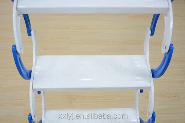 fold up step folding telescopic metal ladder stairs