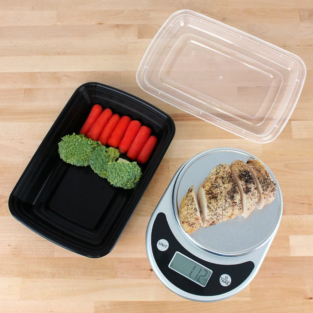  Контейнеры для ланча Bento с 1 отделением и крышками контейнеры хранения продуктов в микроволновой печи посудомоечной машине