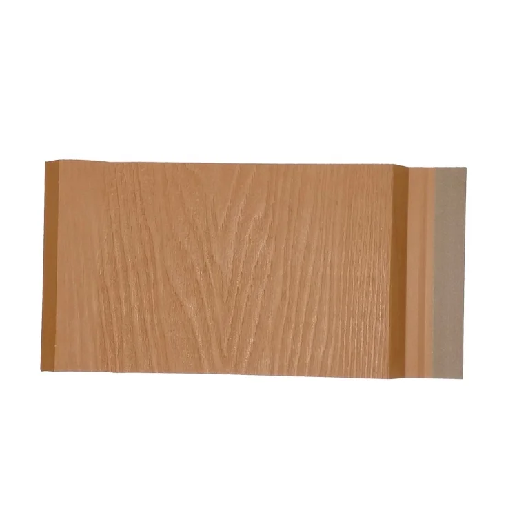Natural Wood Grain PVC Plastic Cladding Walls House Exterior Wall Retaining Fence Composite Panel Wall