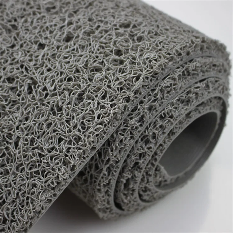 
China manufacture noodle pvc vinyl spaghetti floor mats without backing roll pvc coil unbacked carpet 