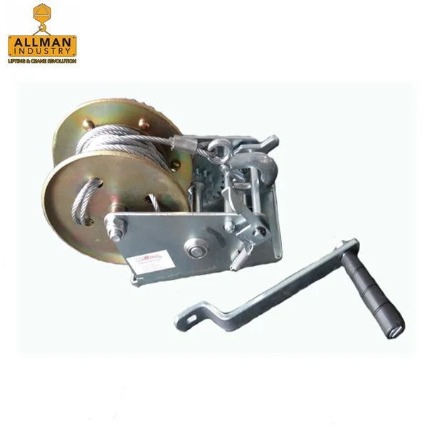 ALLMAN 2600lbs with 10m wire rope pulling manual boat anchor winch
