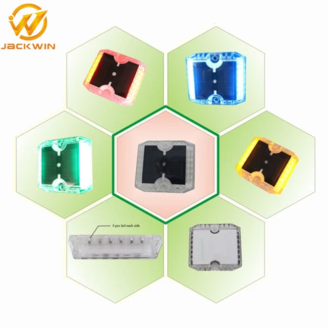 Plastic solar street light road stud blinking led flashing solar driveway marker light