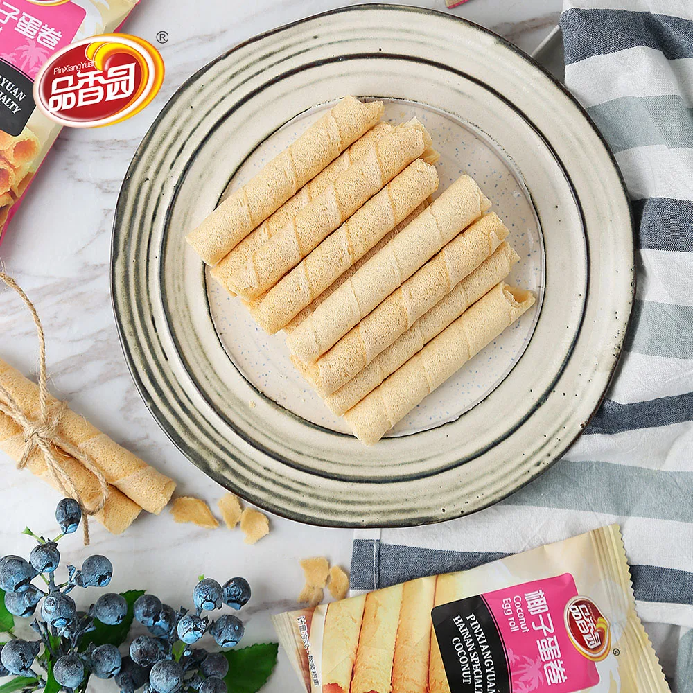 Coconut Snack Crispy egg roll biscuit