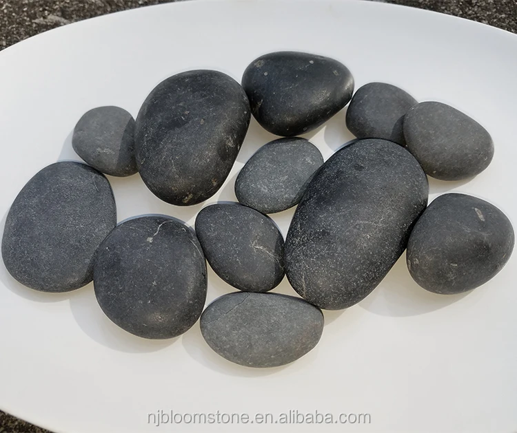 
black mexican beach round river pebbles stone 