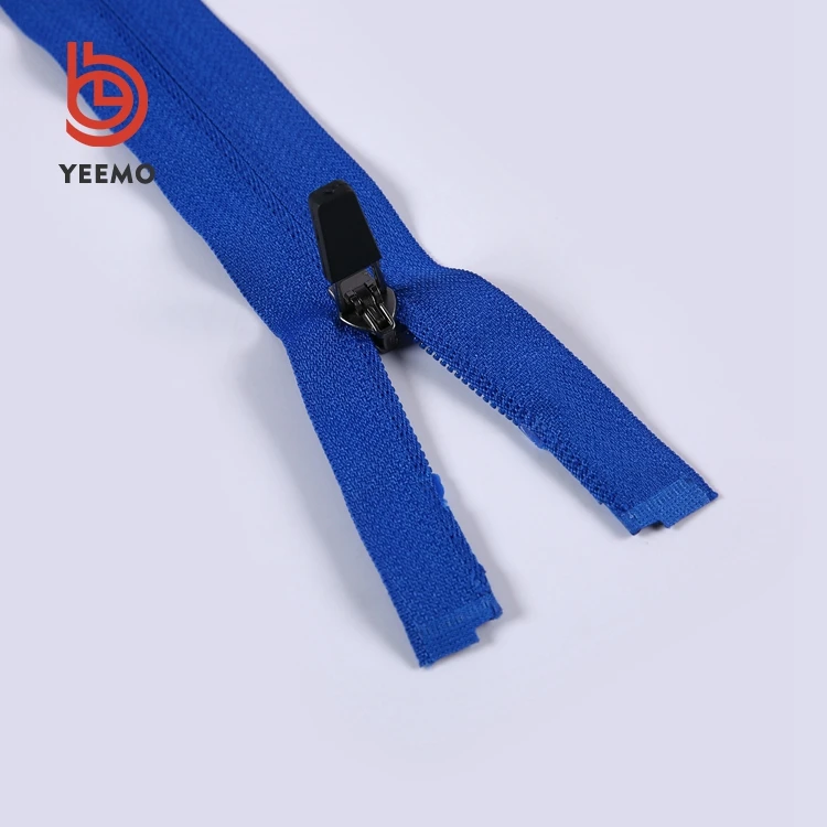 Fashion Blue #5 Nylon Woven Coil Zipper Tape for Garment Bag
