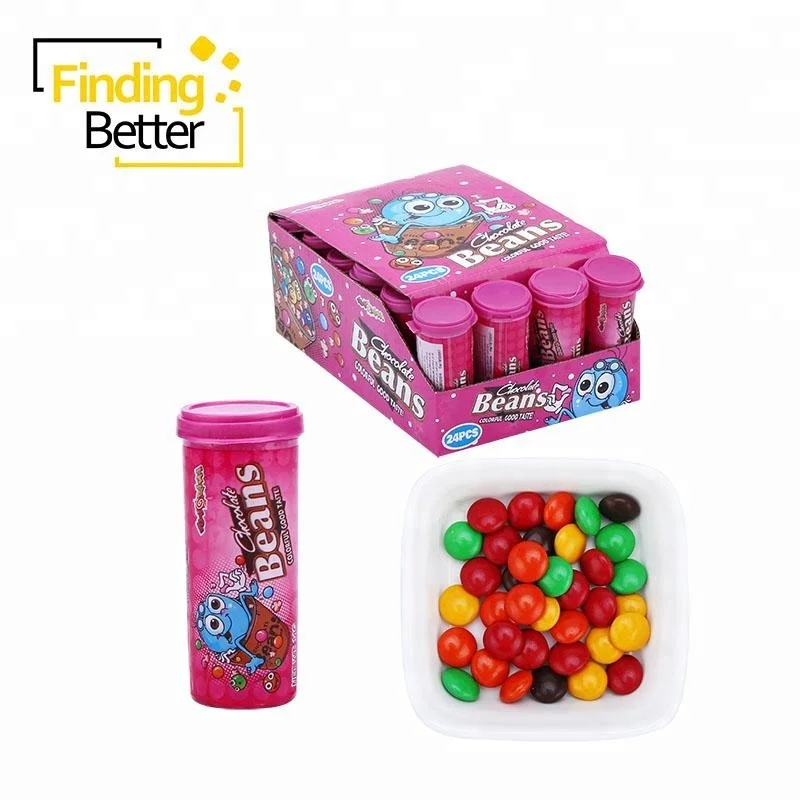 Good Taste Colorful Chocolate Sugar Caoted Bean Ball Shaped Round Small Chocolate Candy