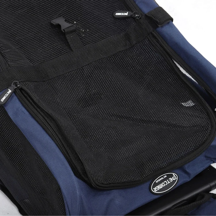 Airline Approved Rolling Pet Trolly Luggage Bag For Travel Transport