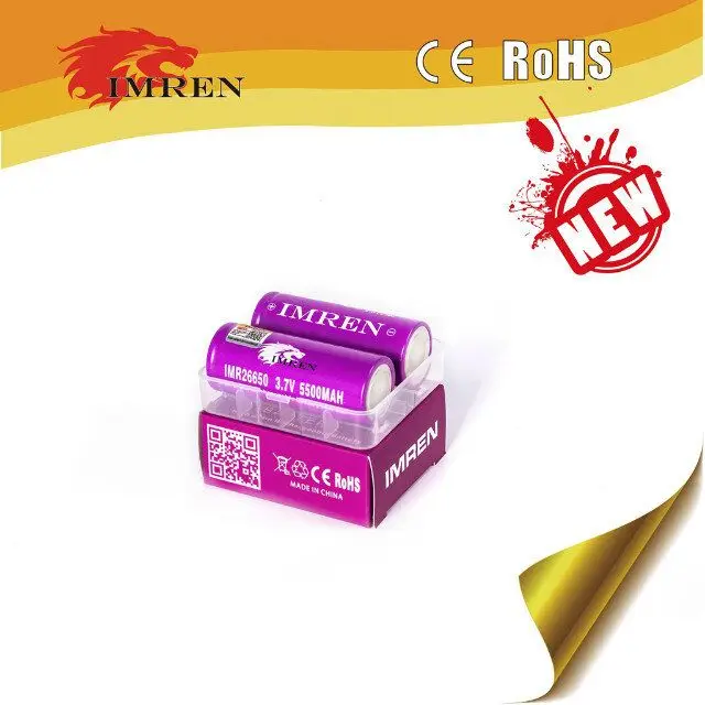 Cylindrical 26650 lipo battery 5500mah deep cycle battery cell 26650