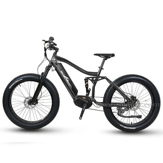 36V 250W Bafang Crank Mid Drive Electric Motorized Bike With Fat Tire