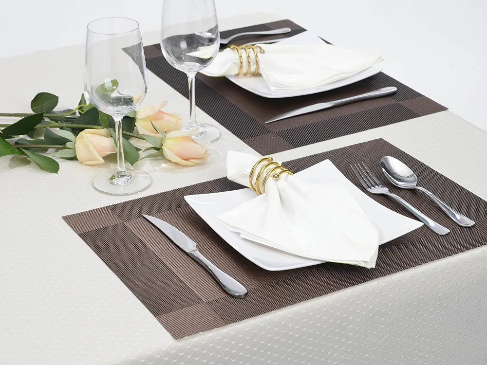 100% cotton Table linen Napkin Cheap Table Napkins Satin Band