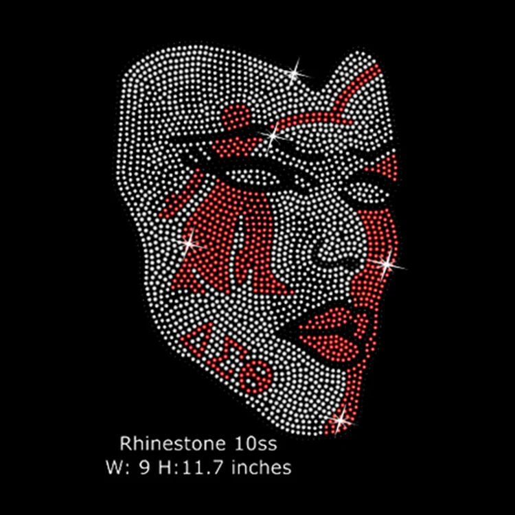 beautiful Create Iron On transfer skull Rhinestone Design