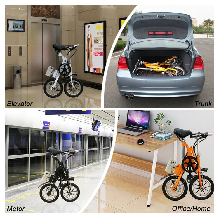 14 inch lithium battery electric bike one second quick folding ebike for adults