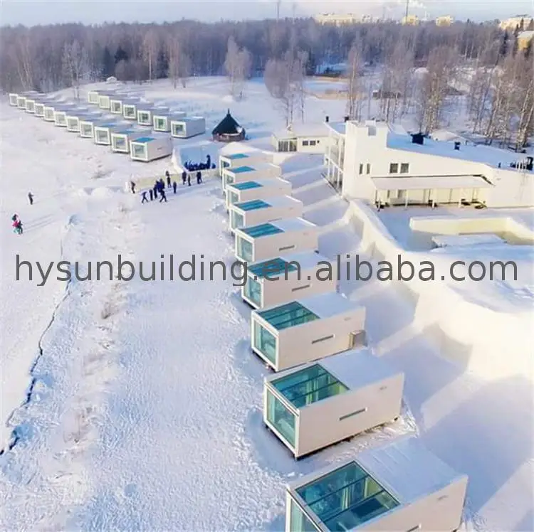 2022 New prefab luxury flat pack container shop mansion and prefab luxury container home houses made in China