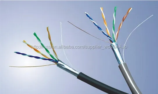 Твердые медь S-UTP CAT-6 4 P LAN кабель CM / CMP куртка