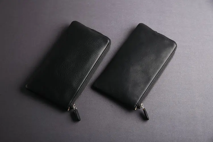 Personalized full grain genuine leather wallet goods from china