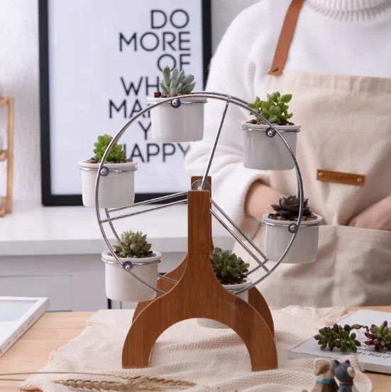 Hot sale in amazon ferris wheel succulents pot flower pot