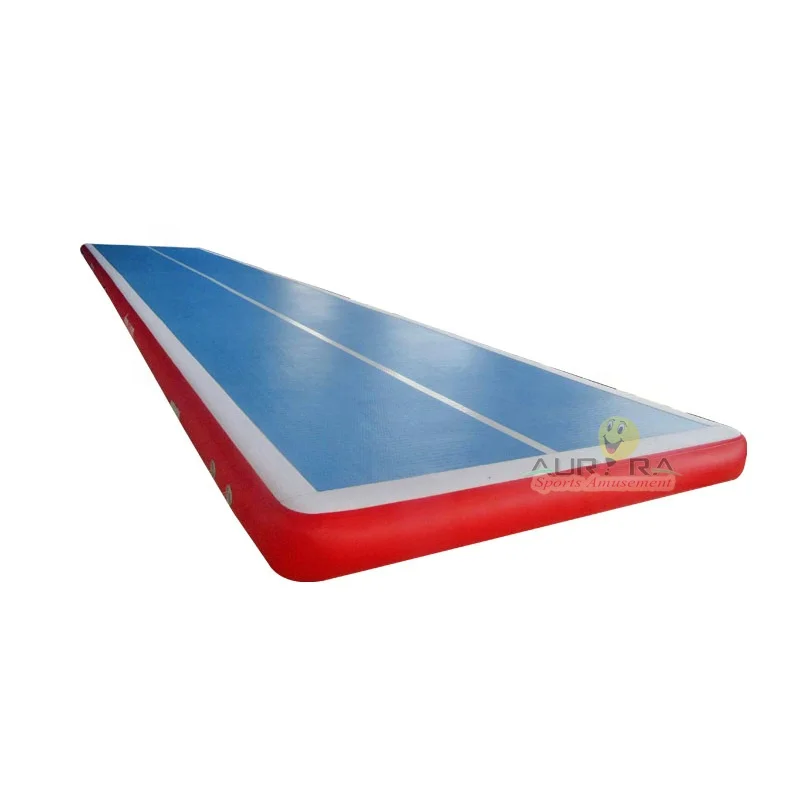 high quality cheap inflatable air track 6x2 m as baby play mat gym