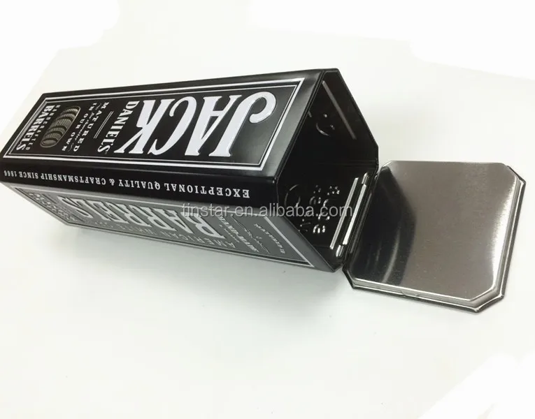 Quality whisky metal tin can bourbon wine tin box manufacturer