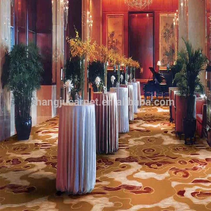 
Fireproof Axminster Wall to Wall Banquet Hall Carpets with Jute Backing D27-5 Exhibition Carpet Factory Price ShangHai HangJu 