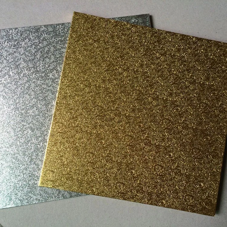 Customized Hot Selling Foil Silver Gold Mdf Cake Board