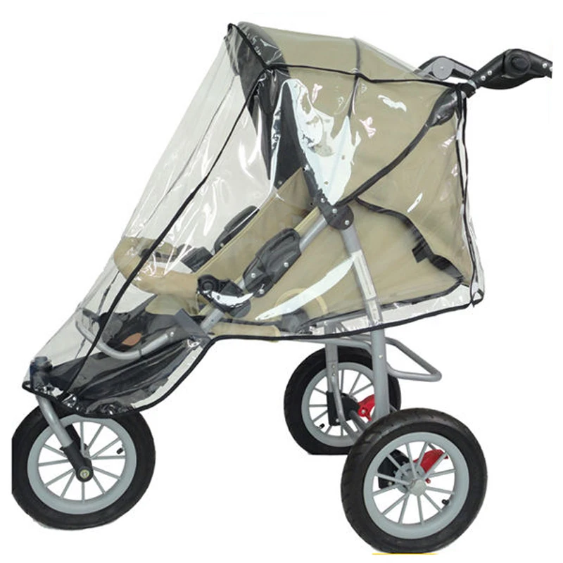 Eco-friendly rain cover for baby stroller with car seat