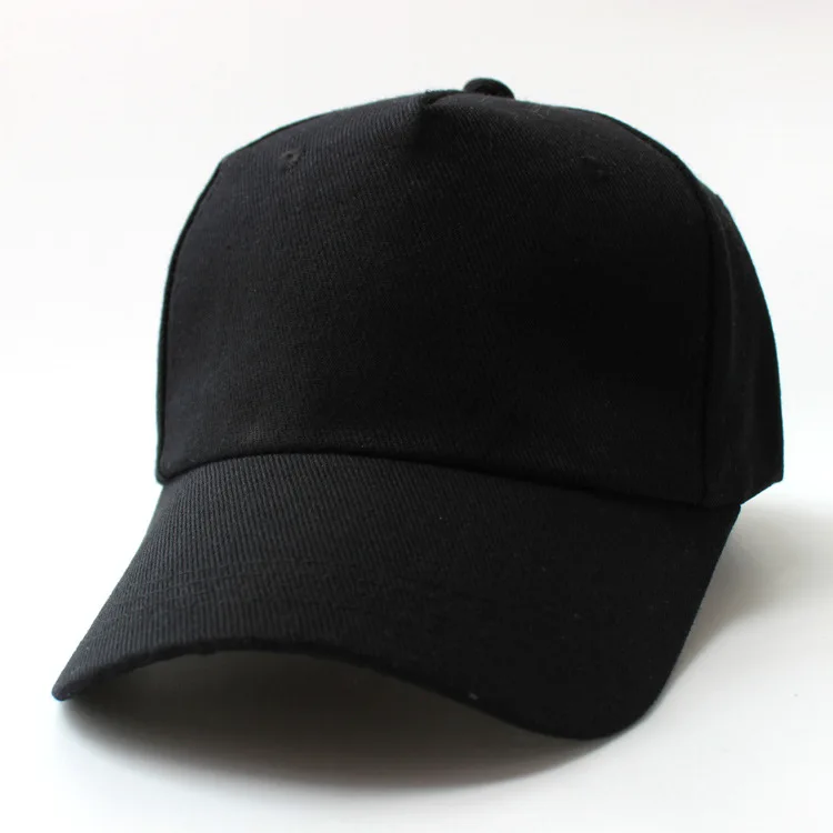 Custom embroidery logo blank plain oem high quality snapback snap back black baseball caps