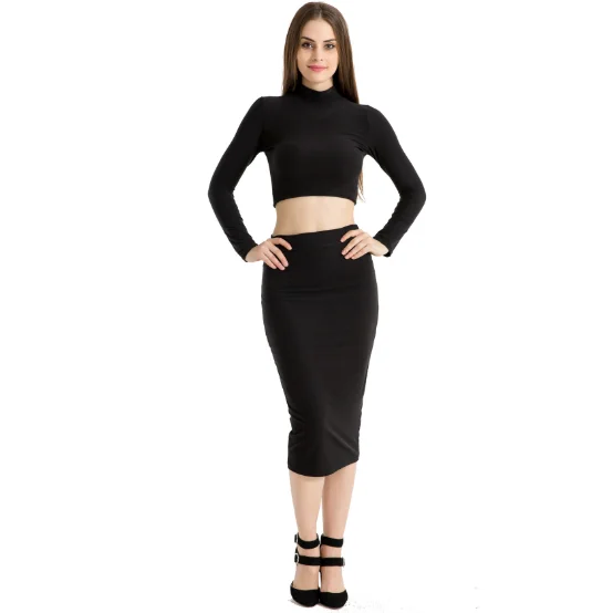 Women Sexy Two Piece Set Party Summer for Women Crop Top Skirt Bodycon Short
