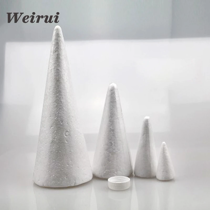 
Foam material styrofoam cones for decoration and kids DIY polystyrene balls 6-50cm high 