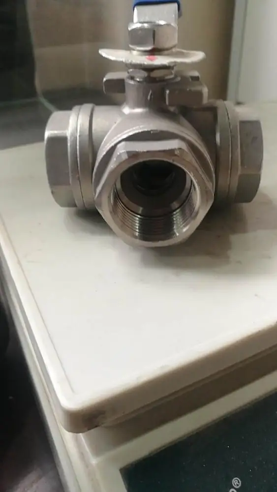 motorized three  way thread  normally closed ball  valve