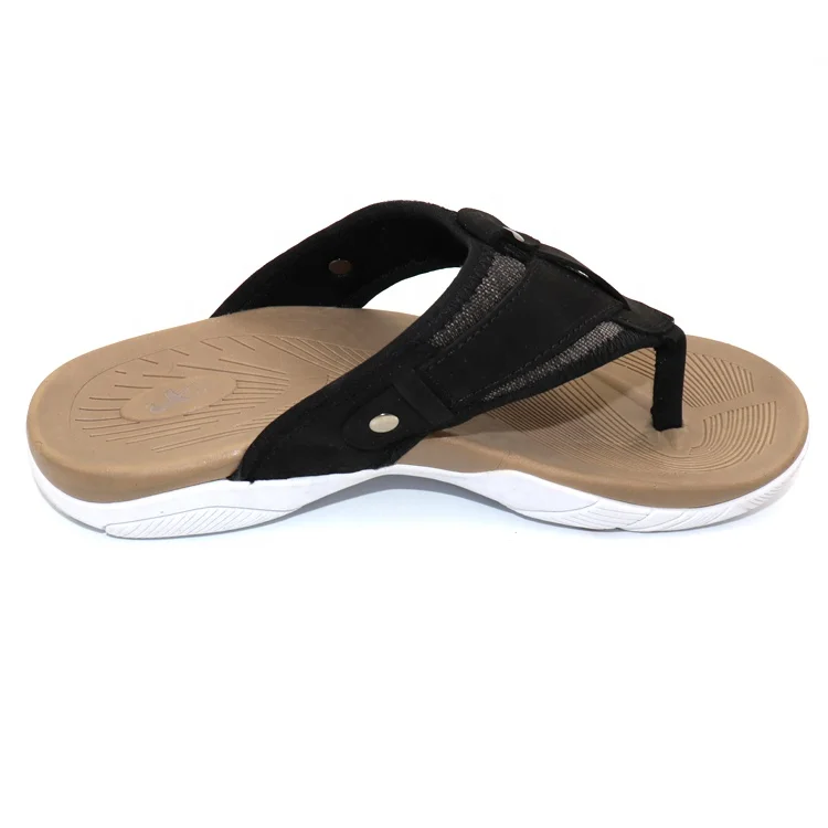 Мужские летние пляжные кожаные сандалии, модные простые сланцы, мужские сандалии из натуральной кожи, Тапочки