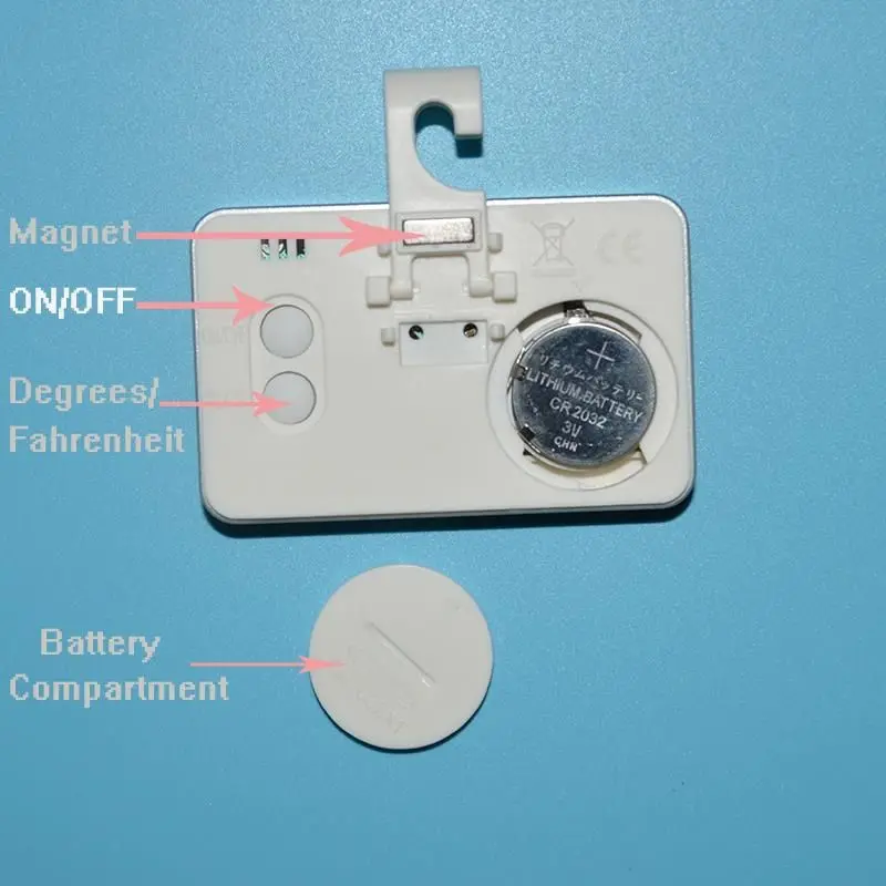 Indoor Waterproof Digital Refrigerator Thermometer Freezer Room Thermometer With Magnet
