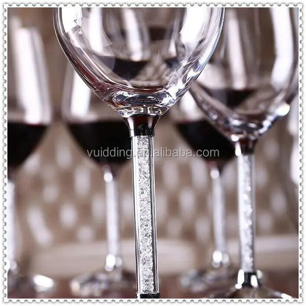 Faceted Crystal Diamond Goblet Glassware For Wine & Champagne