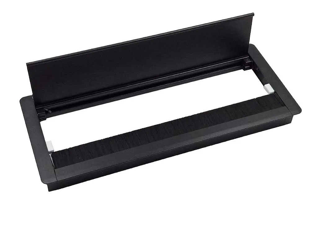 Office furniture rectangular grommet,aluminum cable hole computer desk grommet