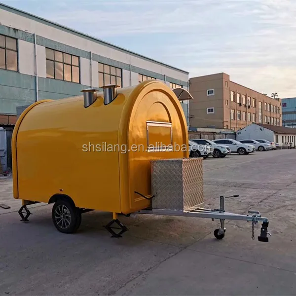 SHANGHAI silang turkey food trailer for panama food retro Custom Design Mobile Kitchen Kiosk Hot Dog Ice Cream Fast Foodtrailer