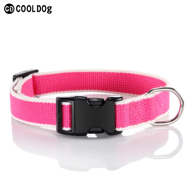 Colorful Dog Collar Pet Hemp Organic Bamboo Fiber Dog Collar