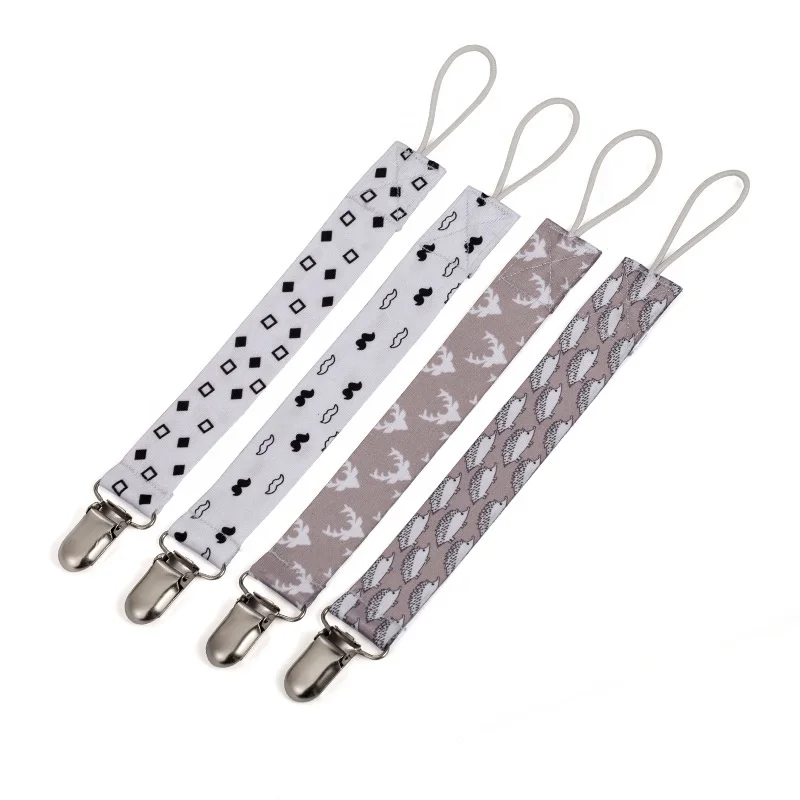 Factory custom Wholesale Customize Different Patterns Baby Boy Baby Girl Metal Pacifier Clip