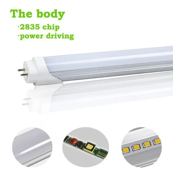 T8 LED TUBE light G13 2FT 3FT 4FT 5FT 6FT 8FT AC100-277V led tube