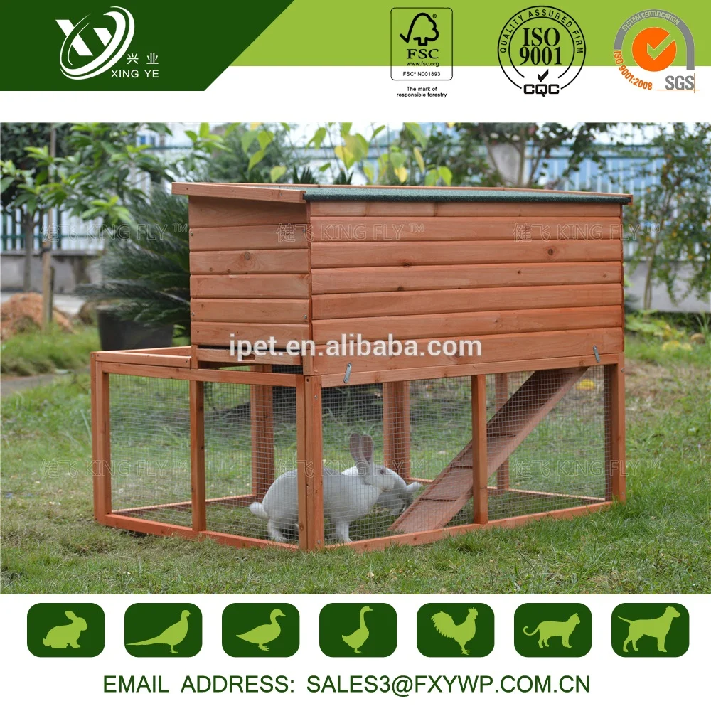 High quality new style large wooden house rabbit cage