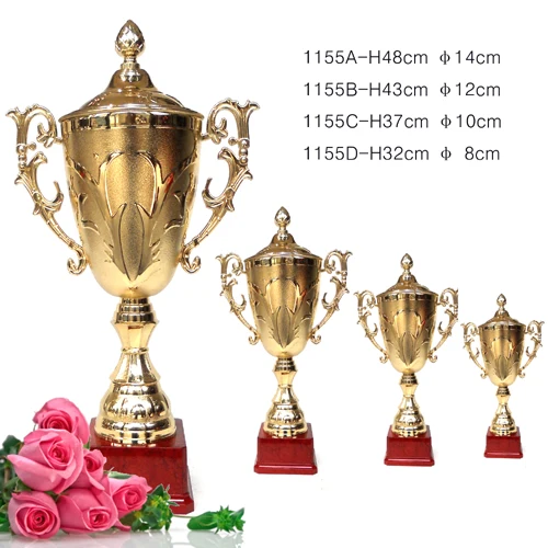 Лучшие продажи дизайн трофей чашки в металлу трофеи и награды медаль