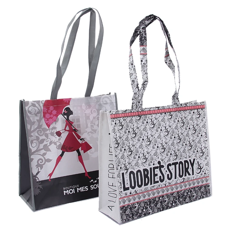 
cheap recycled custom printing grocery tote shopping pp non woven bag 