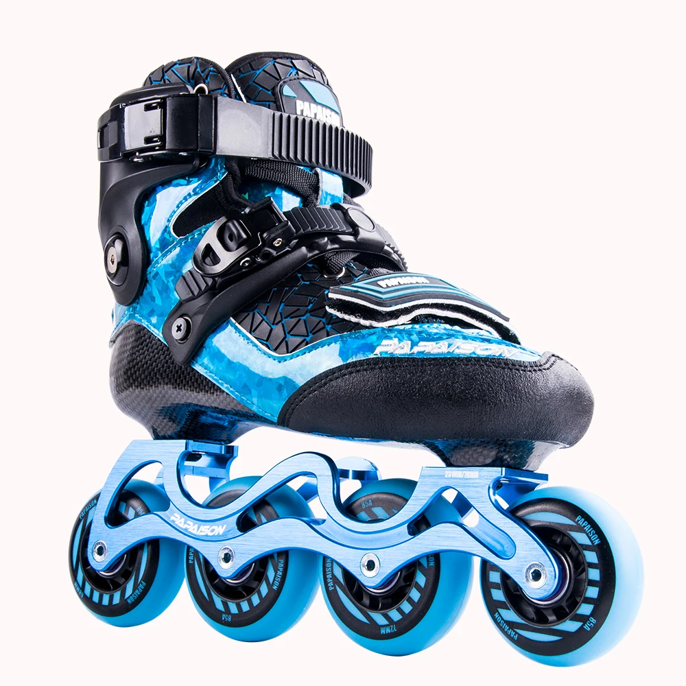 New design Carbon fiber freestyle slalom skate with PU wheel ABEC-7 bearing  inline skates