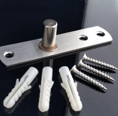 Top shaft 304 stainless steel floor spring with frame glass door accessories upper pivot