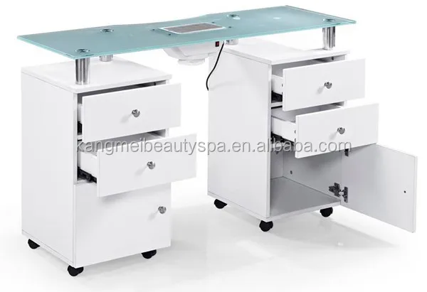 High quality wholesale manicure table/durable white color marble manicure table nail desk