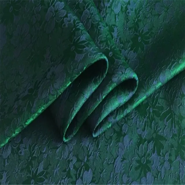 Цветочный дизайн, смесь парчовой ткани, шелк, жаккардовая ткань для красивого платья