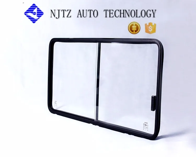 Auto Body System Aluminum Double  Sliding Windows Glass Cheap For Light Passenger