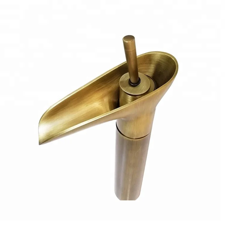 
Manufacturer Wholesale Low MOQ Single Hole Antique Brass Faucet 